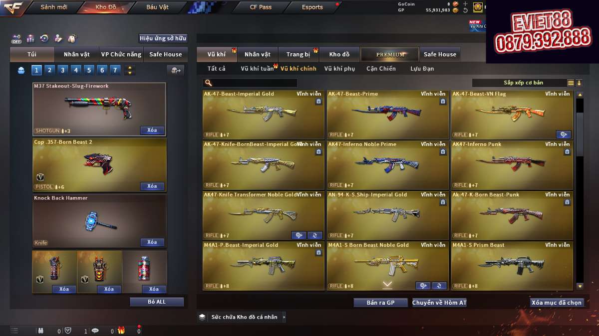 shop acc cf uy tin gia re
